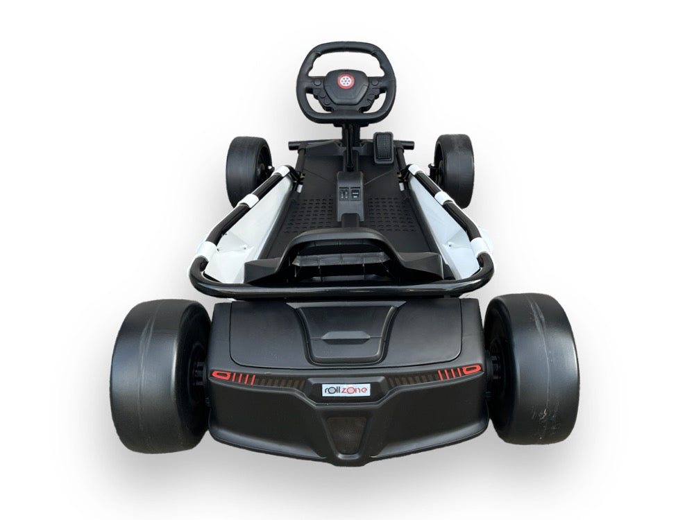 ROLLZONE ® Drift Kart / Go-Kart  | Elektrische kinderkart | 24V | 200W motor | Wit | Nieuwe editie! |