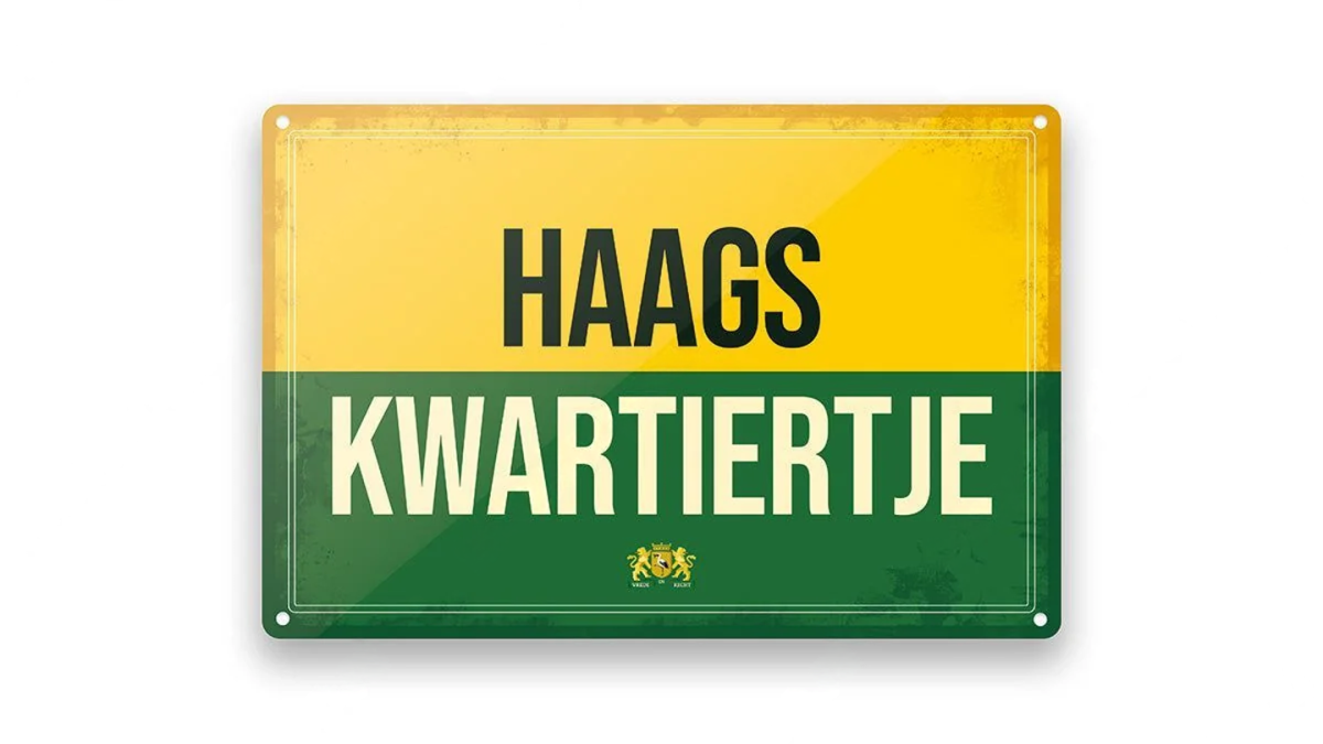 Metalen wandbord | Den Haag | Haags Kwartiertje |