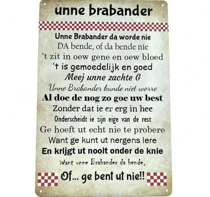 Metalen wandbord | Unne Brabander |