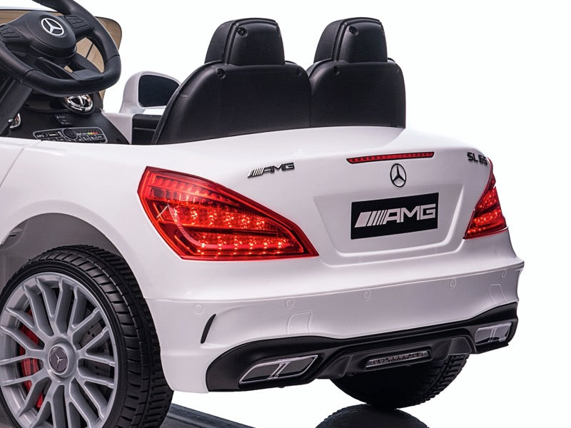 Mercedes-Benz SL65 AMG | Elektrische kinderauto | 12V | Wit |